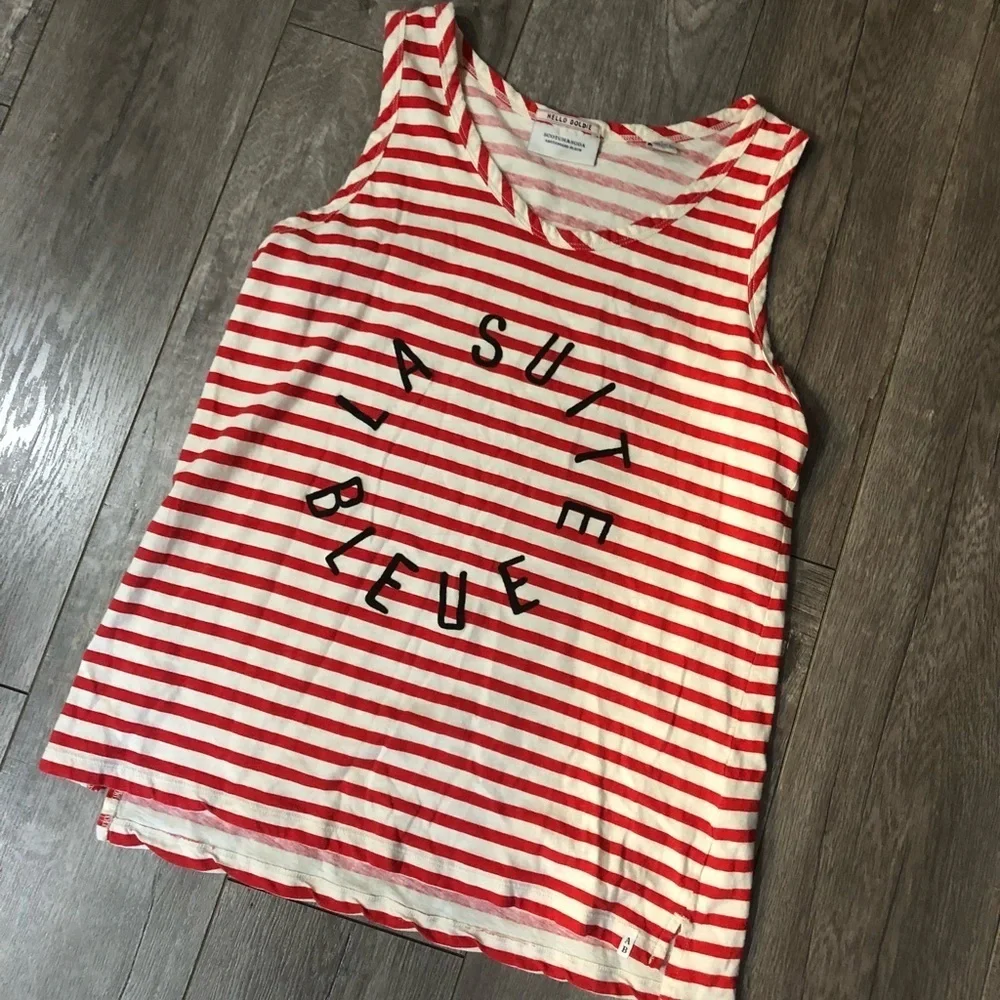 Scotch & Soda Striped Appliquz Top S - Picture 4 of 7